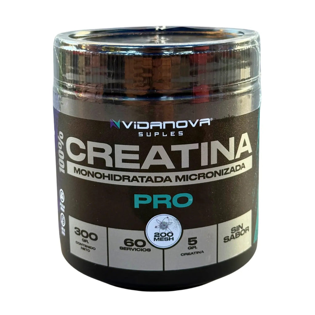 Creatina PRO Monohidratada Micronizada 300g - Vidanova