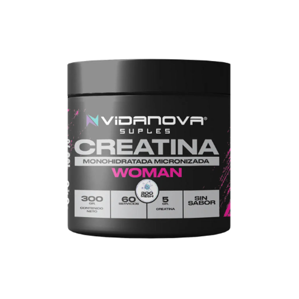 Creatina WOMAN Monohidratada Micronizada 300g  - Vidanova® Suples