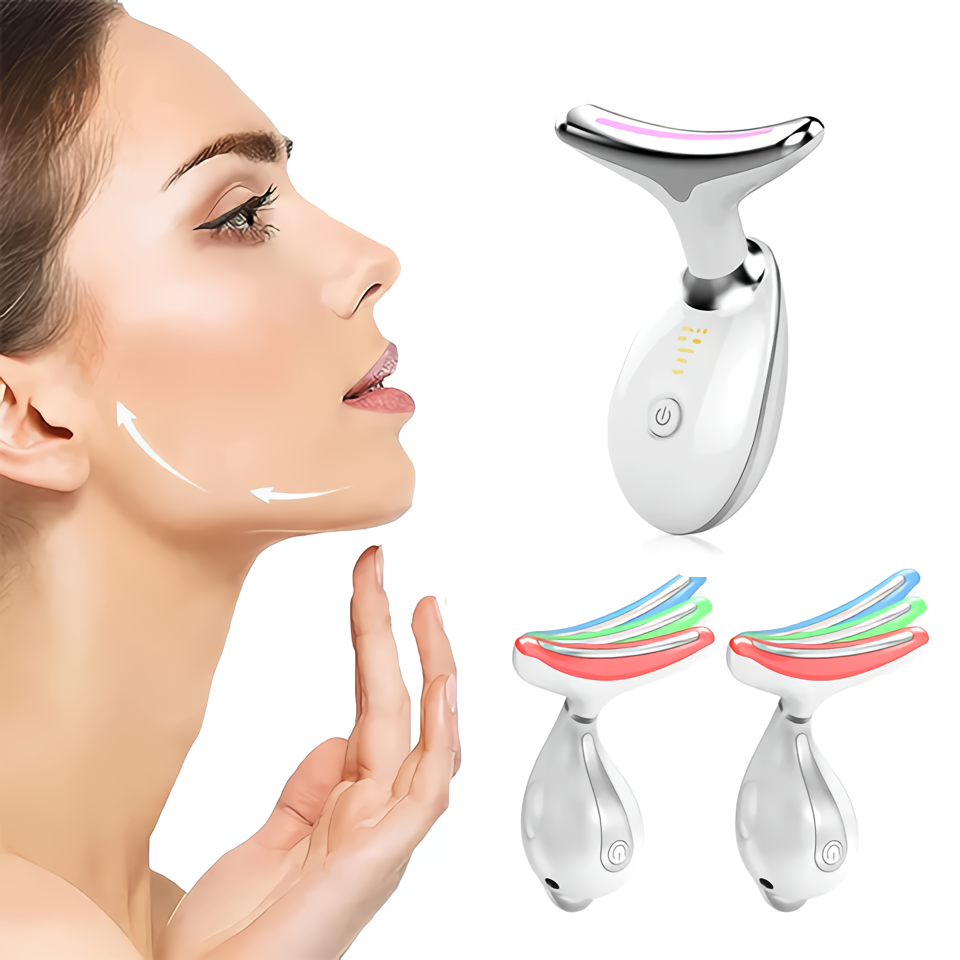 Masajeador Lifting Facial y de Cuello 3 en 1: ¡Dile Adiós a la Papada y Reafirma tu Contorno Facial!