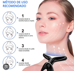 Masajeador Lifting Facial y de Cuello 3 en 1: ¡Dile Adiós a la Papada y Reafirma tu Contorno Facial!