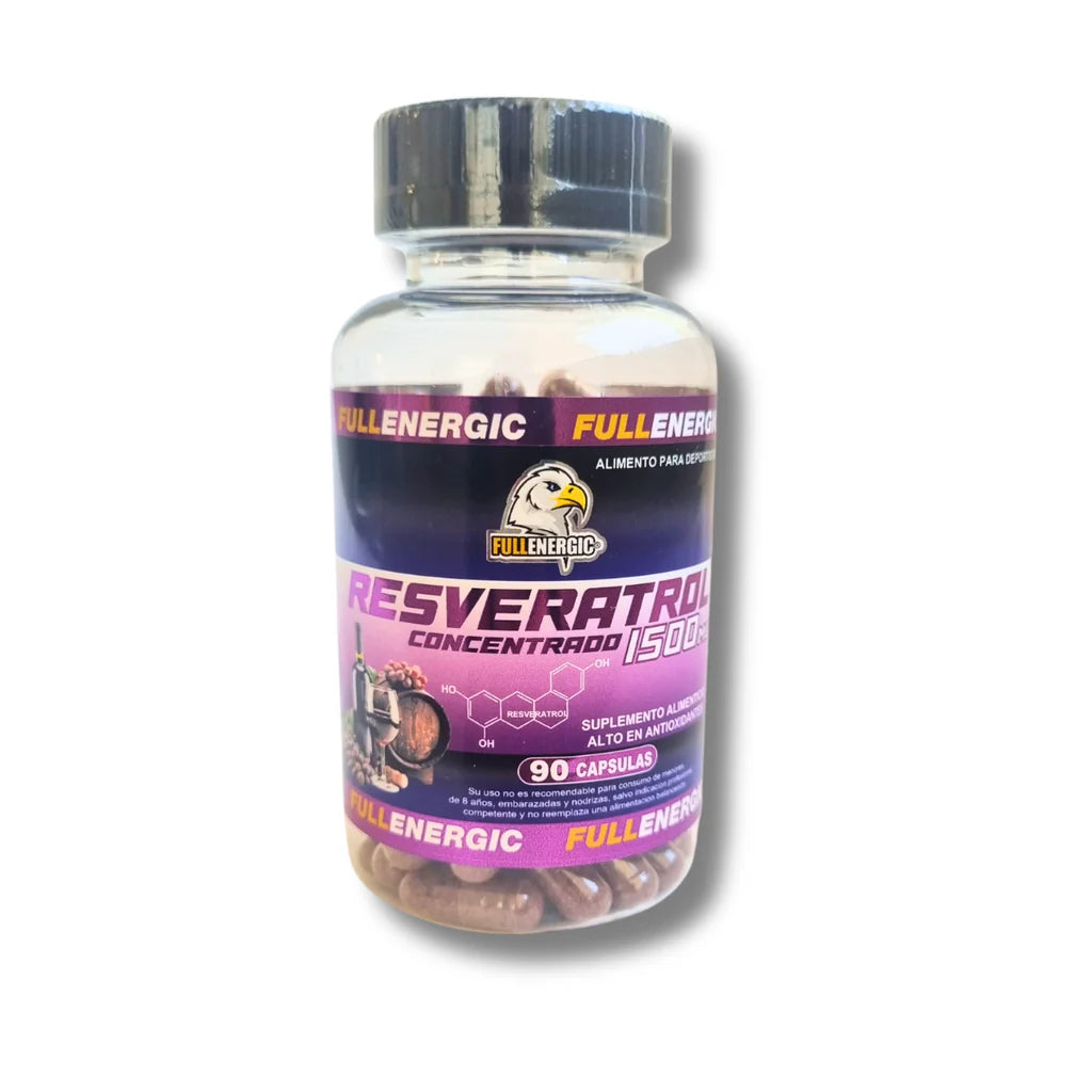 Resveratrol Concentrado 1500mg - 90 Cápsulas Full Energic