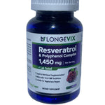 LONGEVIX Resveratrol & Polyphenol Complex 1450mg - 60 Cápsulas Veganas