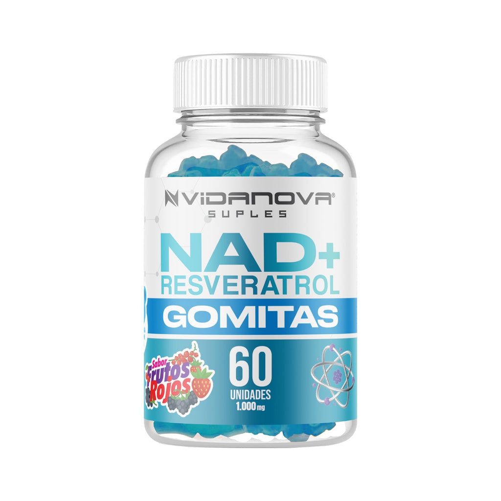 NAD+ Resveratrol Gomitas Sabor Frutos Rojos