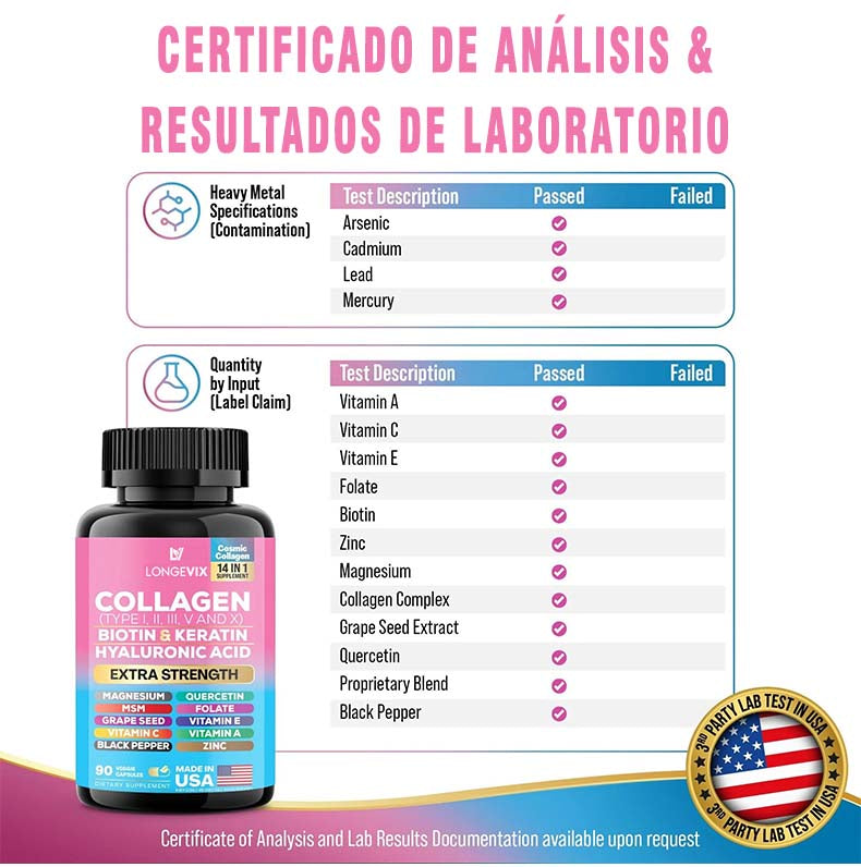 Complejo Multibeneficios 14 en 1 - Nutrición Integral para tu Belleza y bienestar