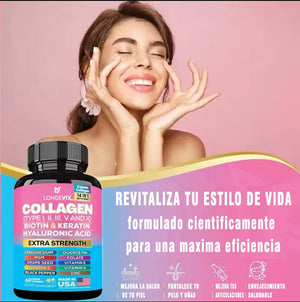 Complejo Multibeneficios 14 en 1 - Nutrición Integral para tu Belleza y bienestar