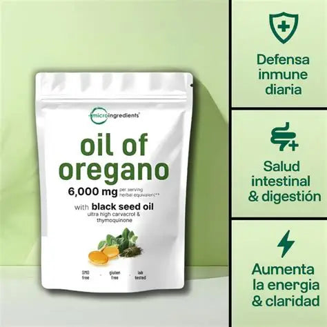 Aceite De Oregano 6000 Mg 60 Capsulas