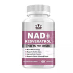 NAD+ Resveratrol 60 capsulas 1600MG