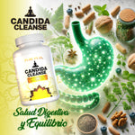 Candida Cleanse - 60 Cápsulas - ¡Equilibrio Intestinal y Digestivo Natural!