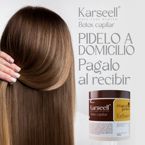 Combo Karseell - ¡Cabello de Salón en Casa! Shampoo, Botox Capilar y Aceite de Argán para un Cabello Radiante