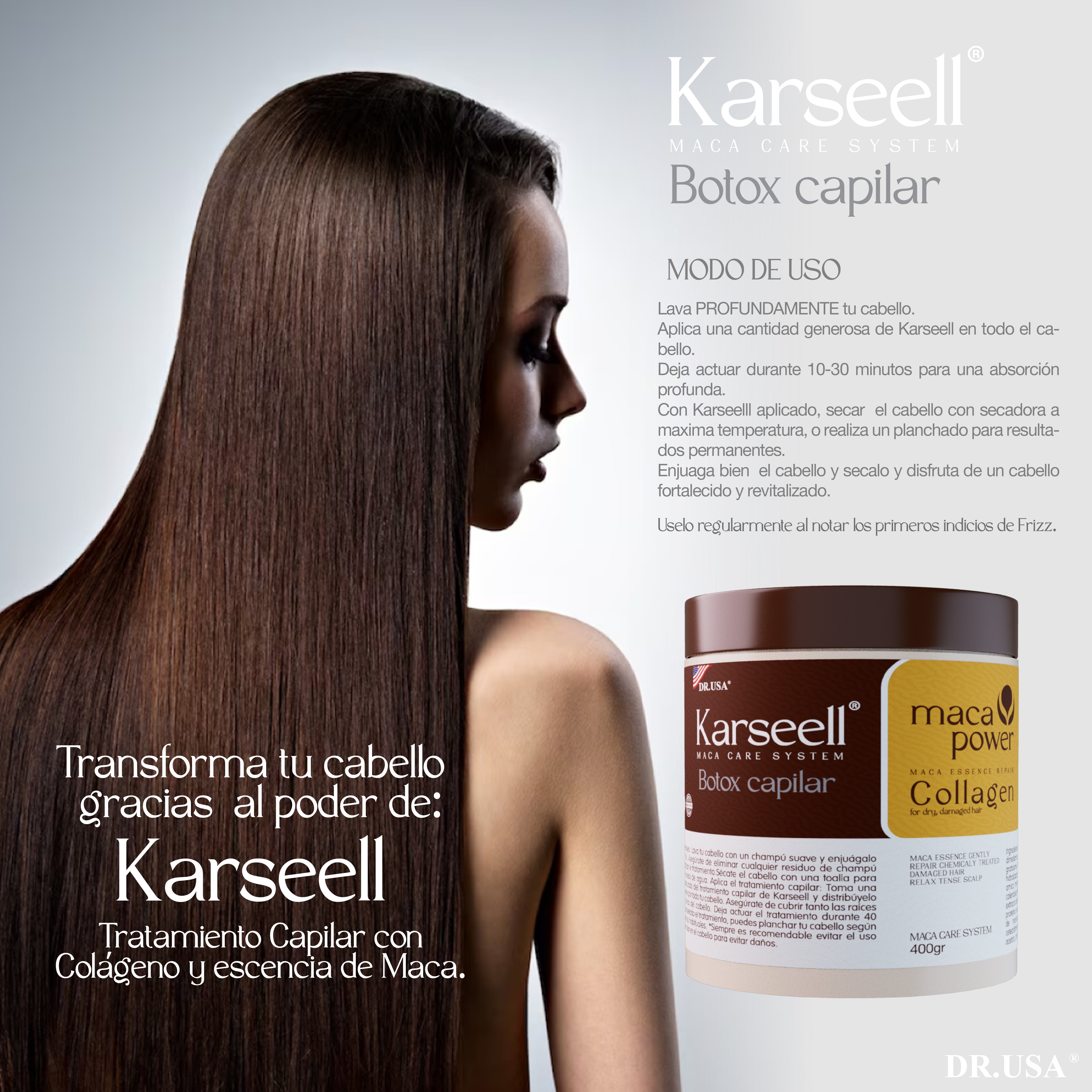 Combo Karseell - ¡Cabello de Salón en Casa! Shampoo, Botox Capilar y Aceite de Argán para un Cabello Radiante