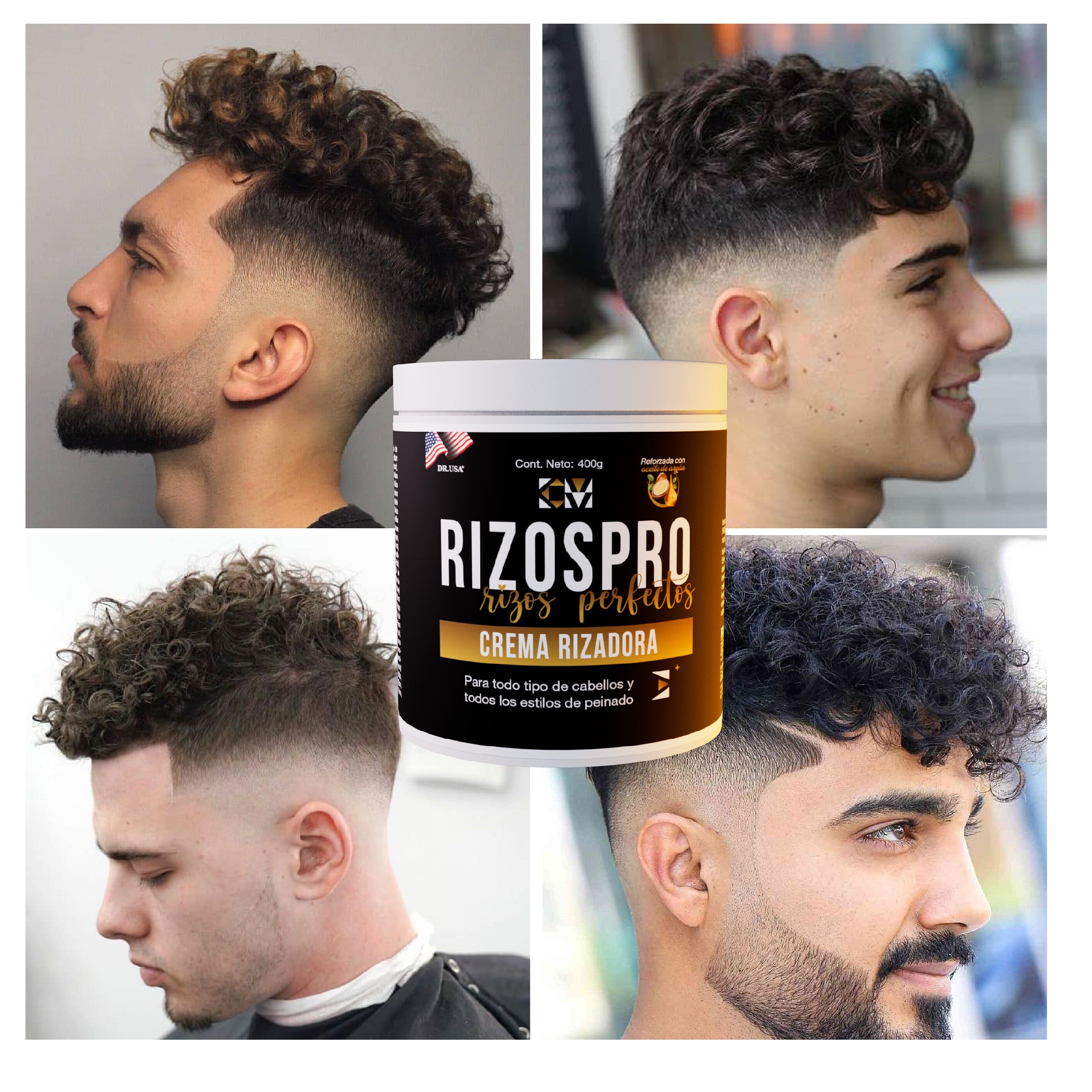 Rizos Pro By Dr. Usa - Crema Rizadora para Rizos Definidos y Resistentes