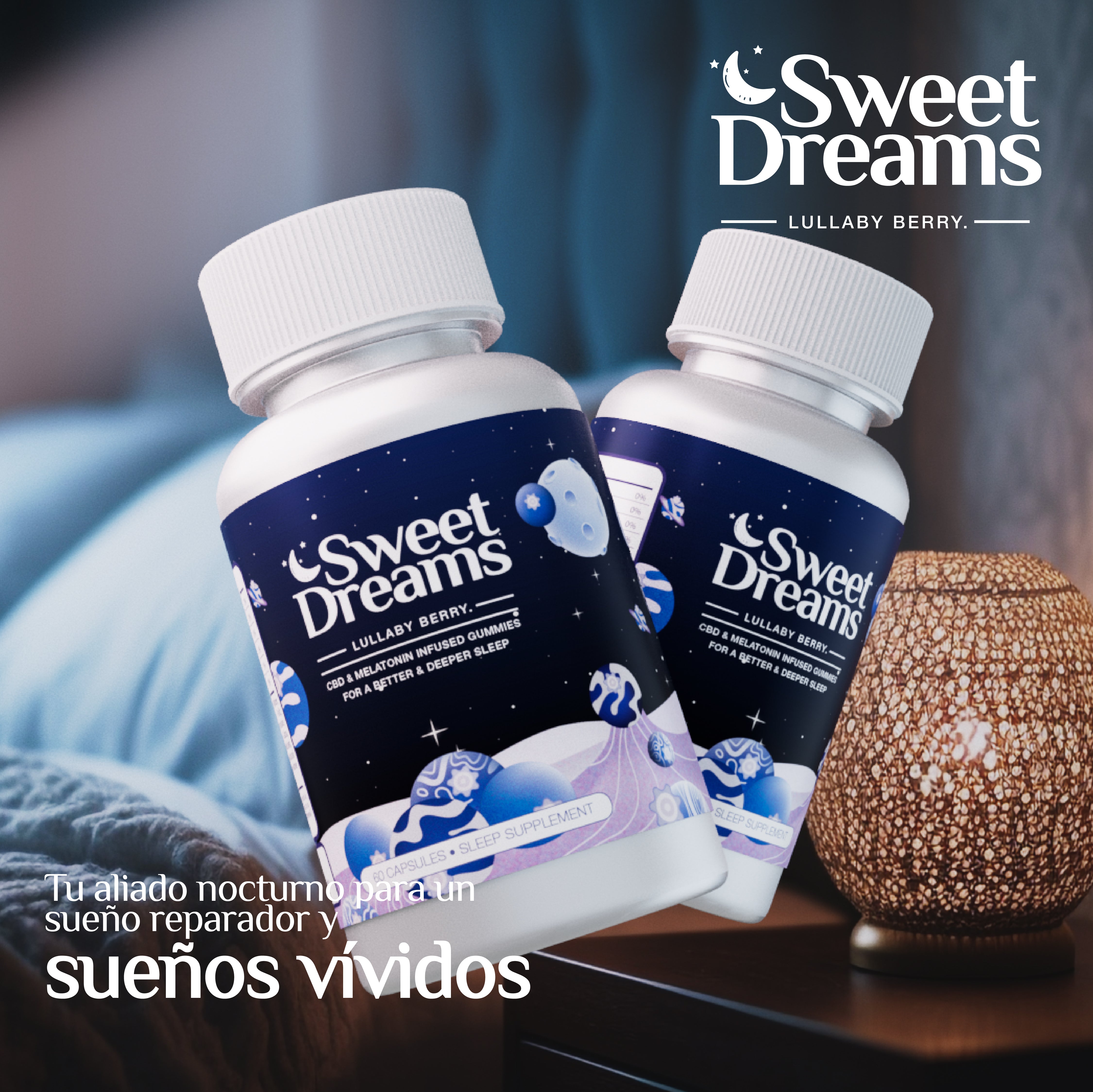 Sweet Dreams Cápsulas - ¡Sueño Profundo y Reparador con Melatonina y Magnesio!