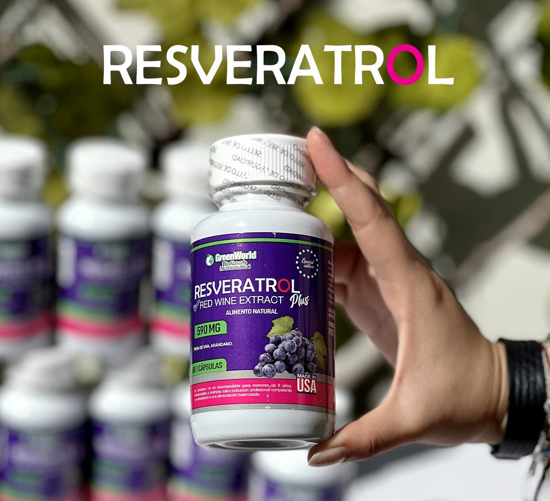 Resveratrol® 100% Puro - 60 Cápsulas - ¡Protección Antioxidante, Salud Cardiovascular y Neuroprotección Avanzada!