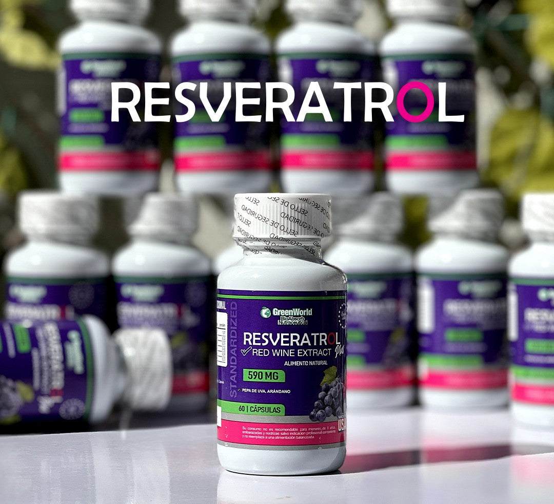 Resveratrol® 100% Puro - 60 Cápsulas - ¡Protección Antioxidante, Salud Cardiovascular y Neuroprotección Avanzada!